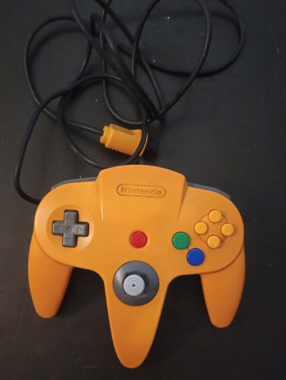 Nintendo Orange N64 Controller with Multicolor Buttons